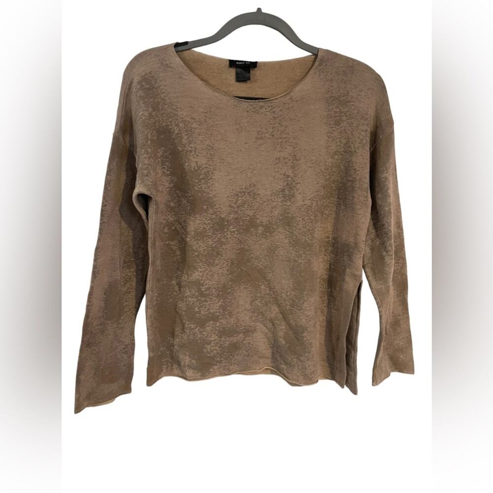 AVANT TOI DISTRESSED TIE DYED SWEATER SMALL